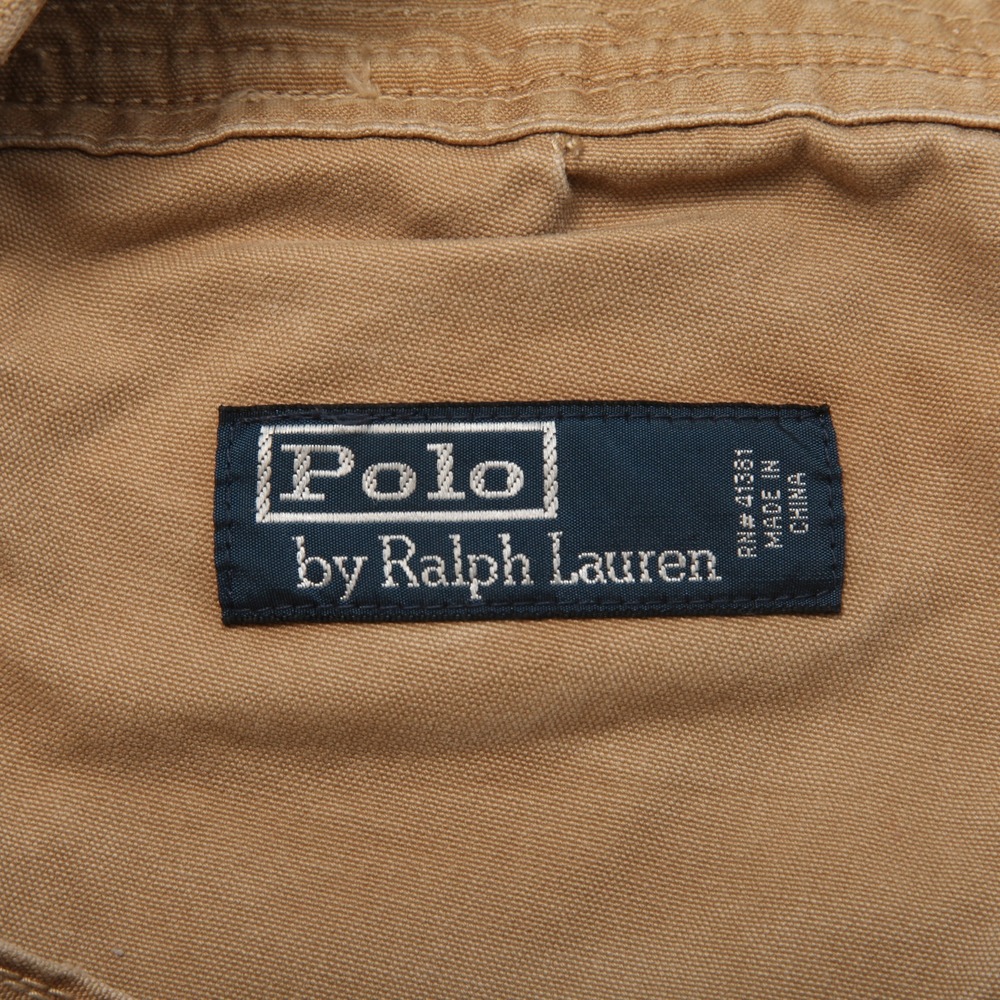 Polo Ralph Lauren Mens 40/30 Distressed Canvas California Miner Pants Leather - Picture 6 of 16